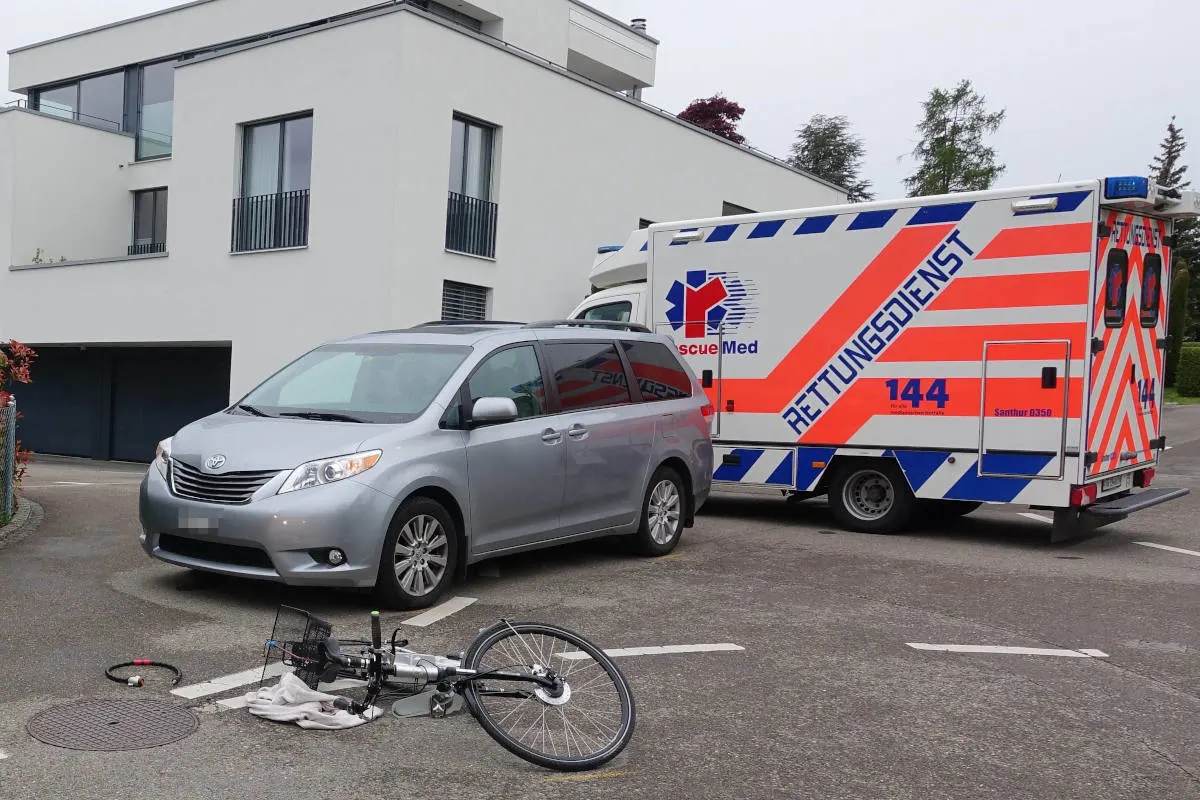 Bottighofen TG – E-Bike-Fahrerin verletzt