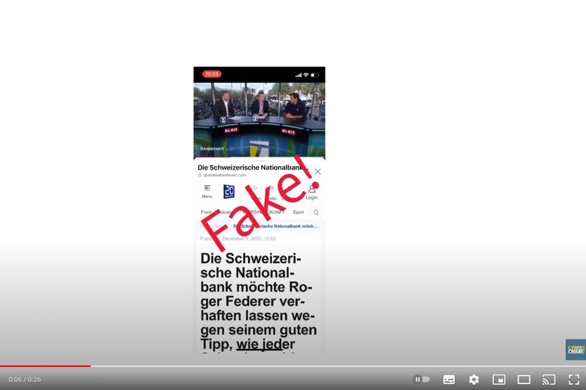 Cybercrime - KI-generierte Videos bezüglich Trading-Plattformen