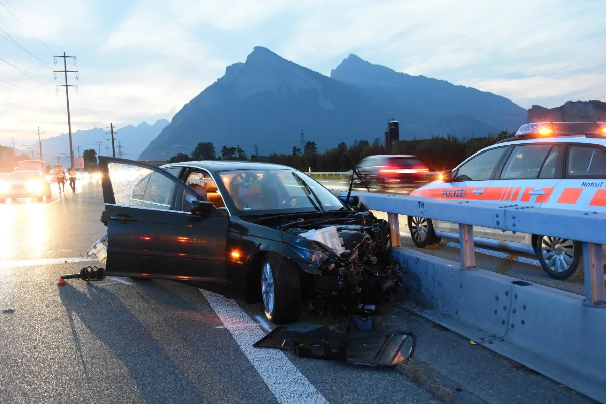 Bad Ragaz SG -34-Jähriger baut in fahrunfähigem Zustand Unfall
