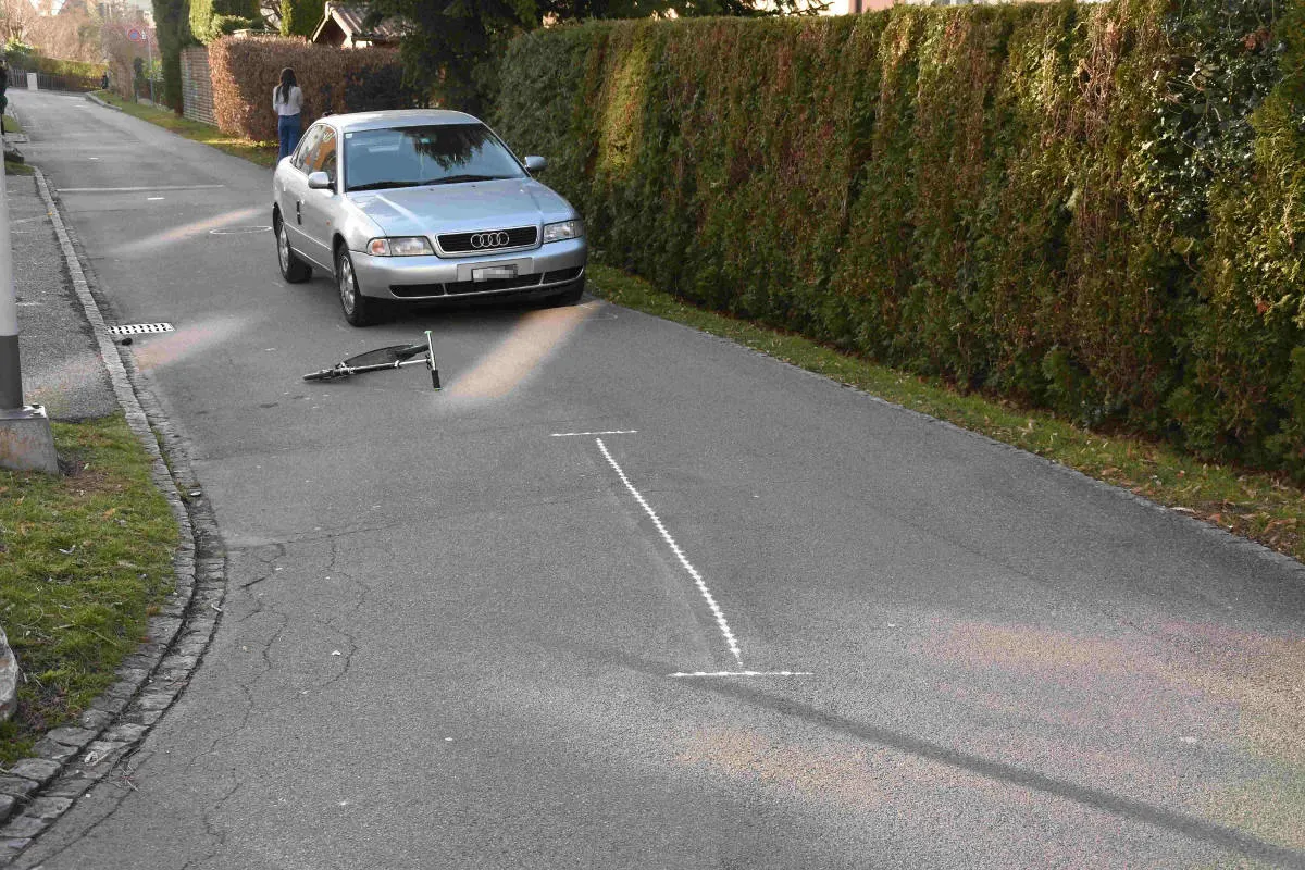 Rorschach SG - Mädchen bei Trottinett-Sturz verletzt