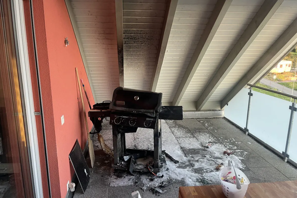 Brand in Beringen SH – Gasgrill fängt Feuer