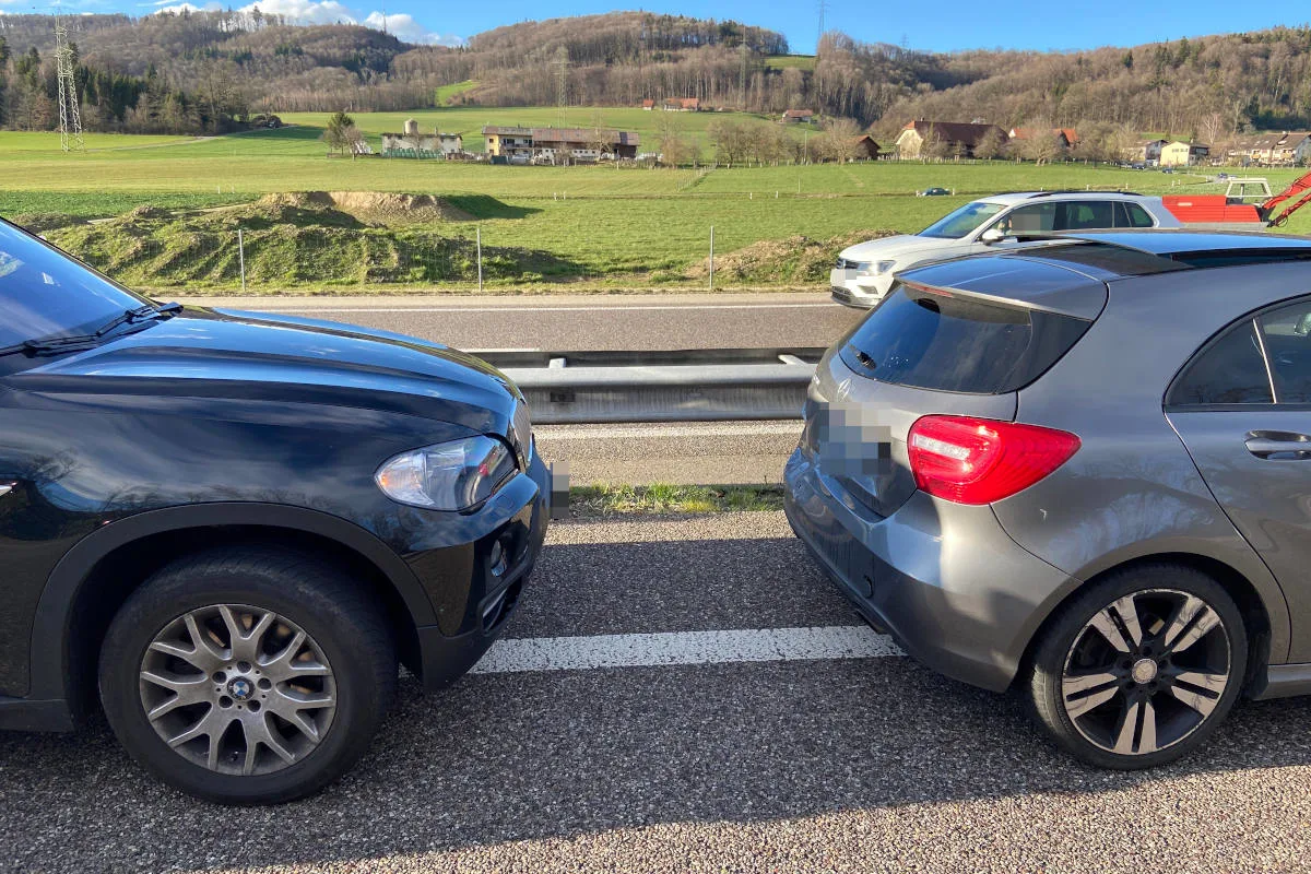 A1 Walterswil SO – Betrunken und ohne Führerausweis Auffahrkollision verursacht