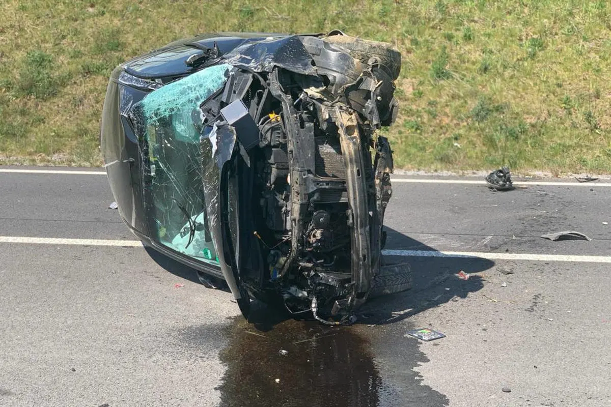 A44 Heiligenhaus – Auto überschlagen, Fahrer verschwunden