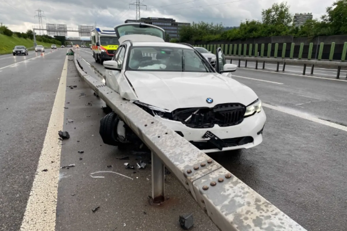 Risch Rotkreuz ZG - Wespe im Auto führt zu Unfall 
