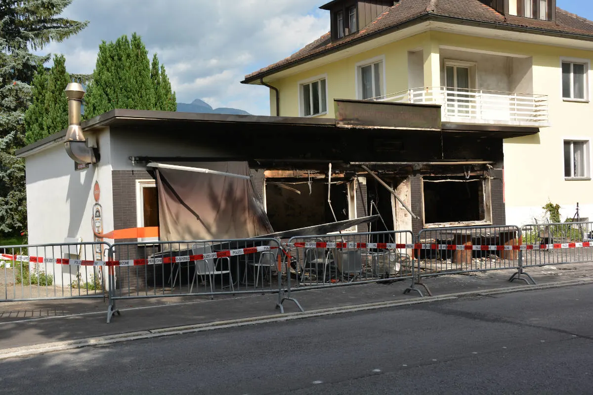 Brand in Triesen – Gute Zusammenarbeit mit St.Galler Kantonspolizei