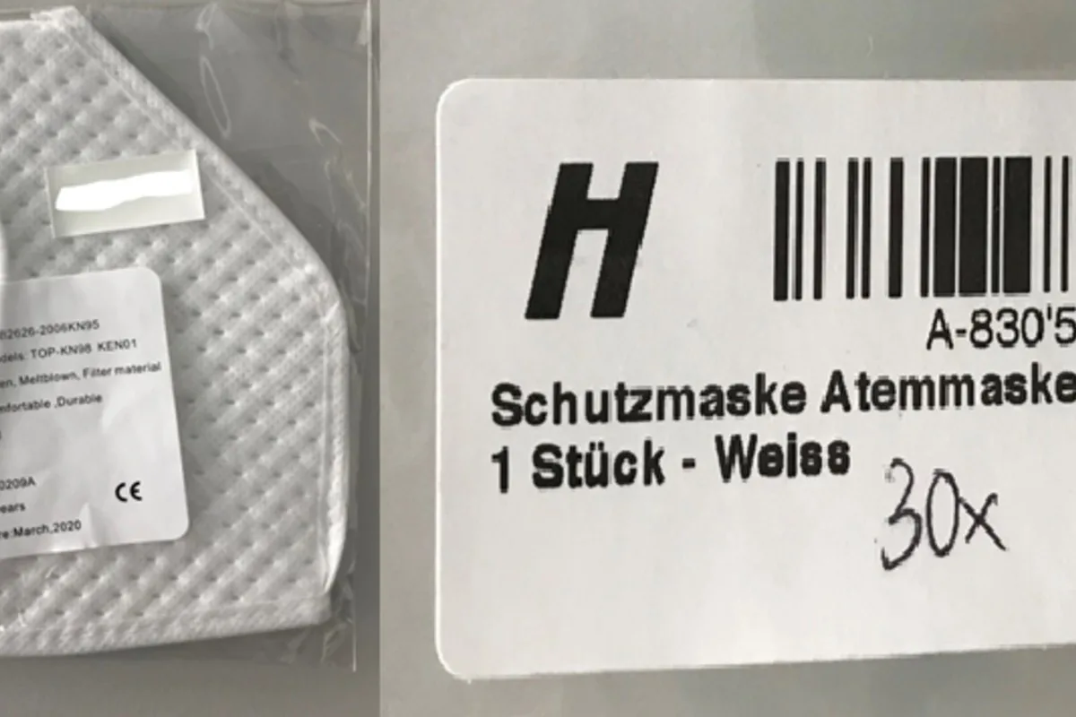 Ungenügende Schutzwirkung - SwissCommerce AG ruft Atemschutzmaske «Top-KN98-KEN01» zurück
