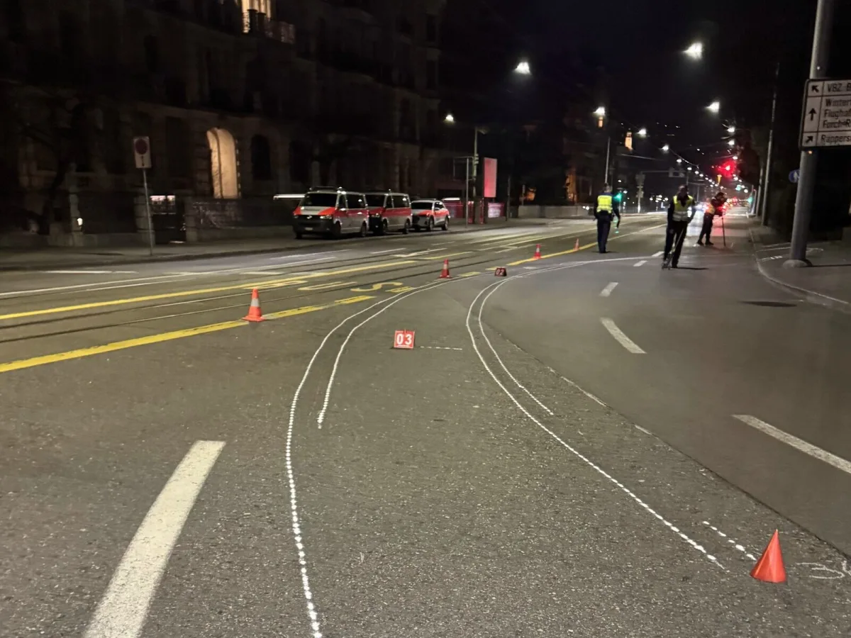 Zürich - Raser-Unfall mit BMW M5 - Zwei Personen festgenommen