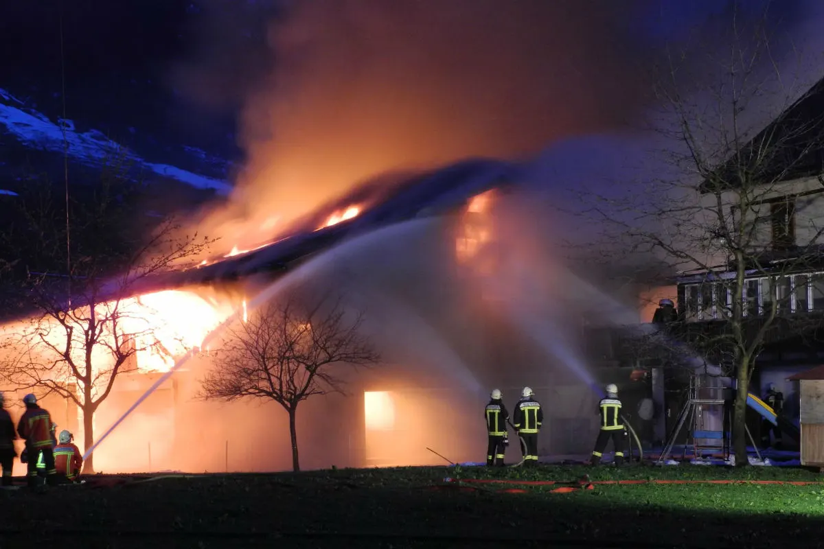 Muotathal SZ - Brand einer Remise
