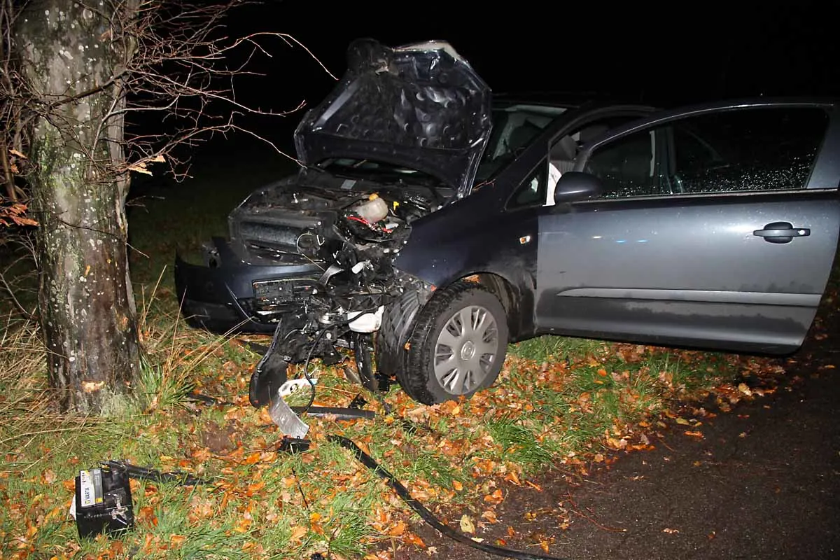 Ein Verletzter bei Verkehrsunfall in Gangelt - 18-jähriger gegen Baum geprallt