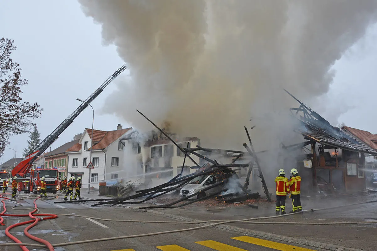 Grossbrand in Guntershausen TG - Die Polizei sucht weiteres Bildmaterial