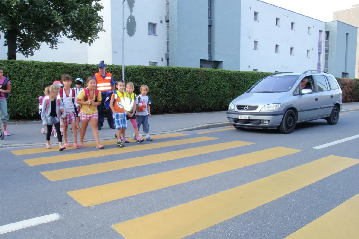 Chur GR - Intensive Verkehrskontrollen zum Schulbeginn