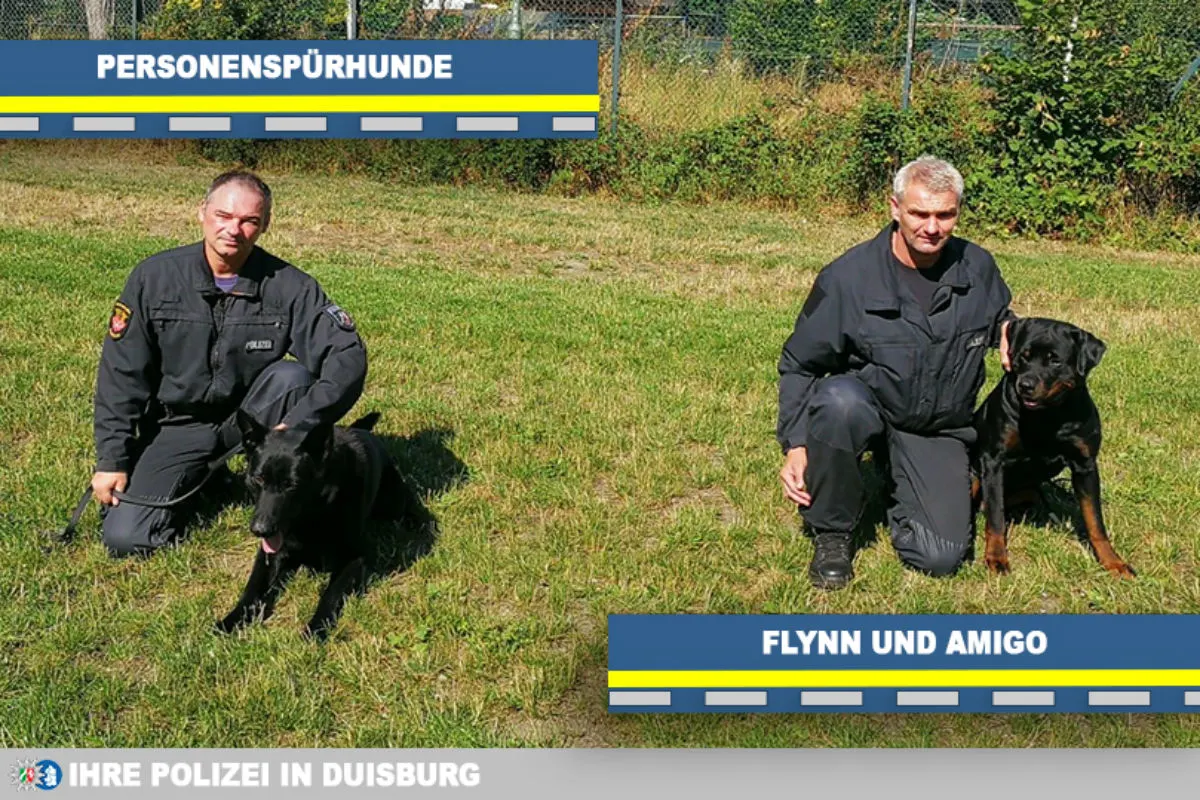 Polizeihunde Amigo und Flynn spüren nun Personen auf