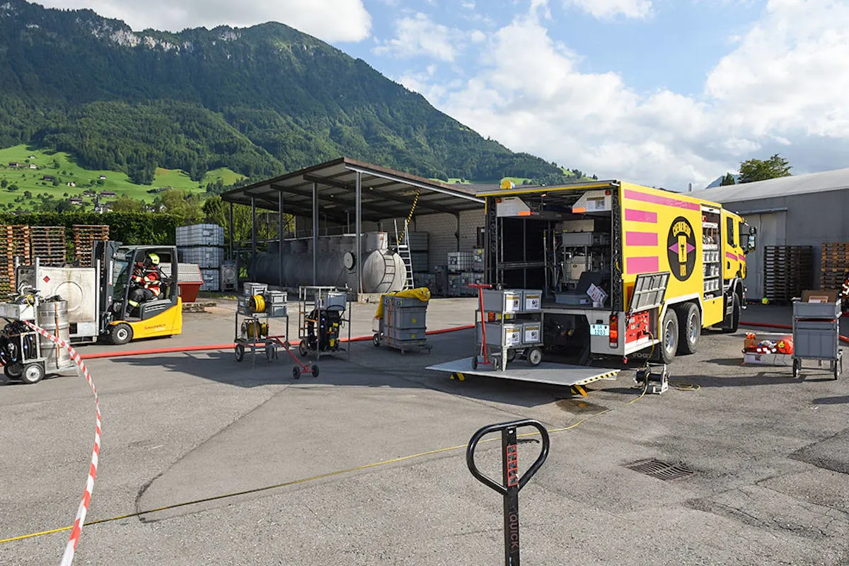 Buochs NW – Brand in Industriebetrieb