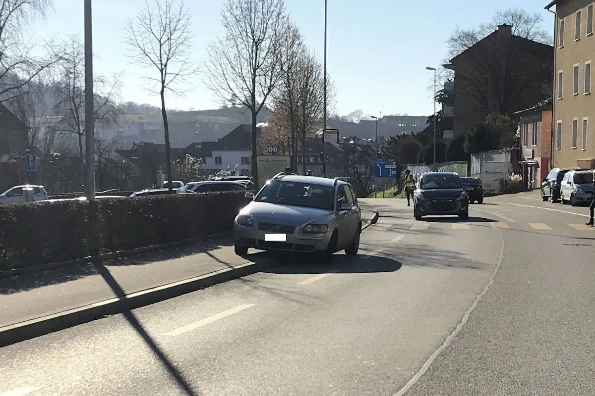 Schaffhausen SH - Auffahrkollision vor Fussgängerstreifen
