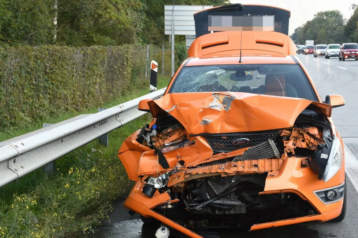 Buchs SG -  Auffahrunfall auf der Autobahn