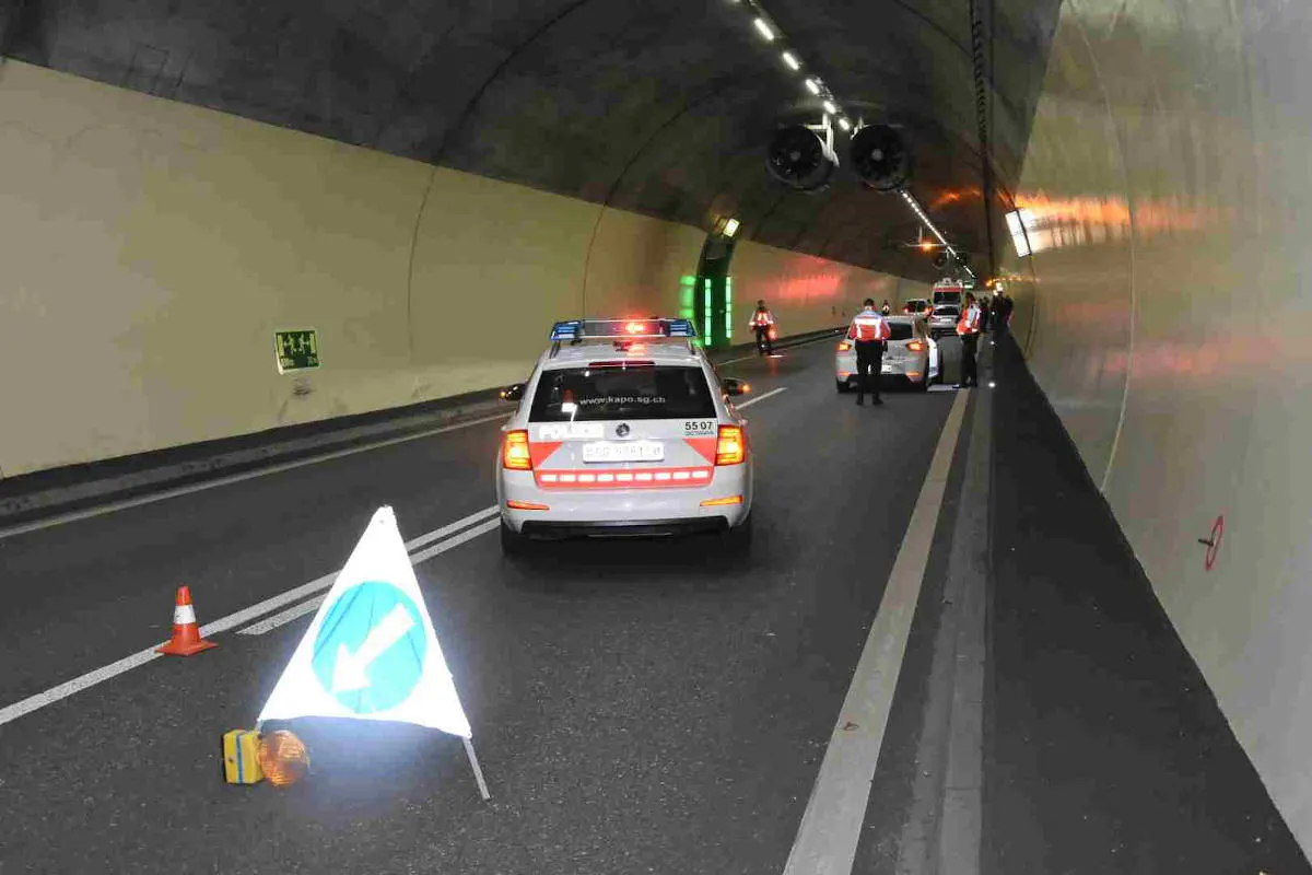 Fürstenland / St.Gallen SG - Grosskontrolle im Strassenverkehr
