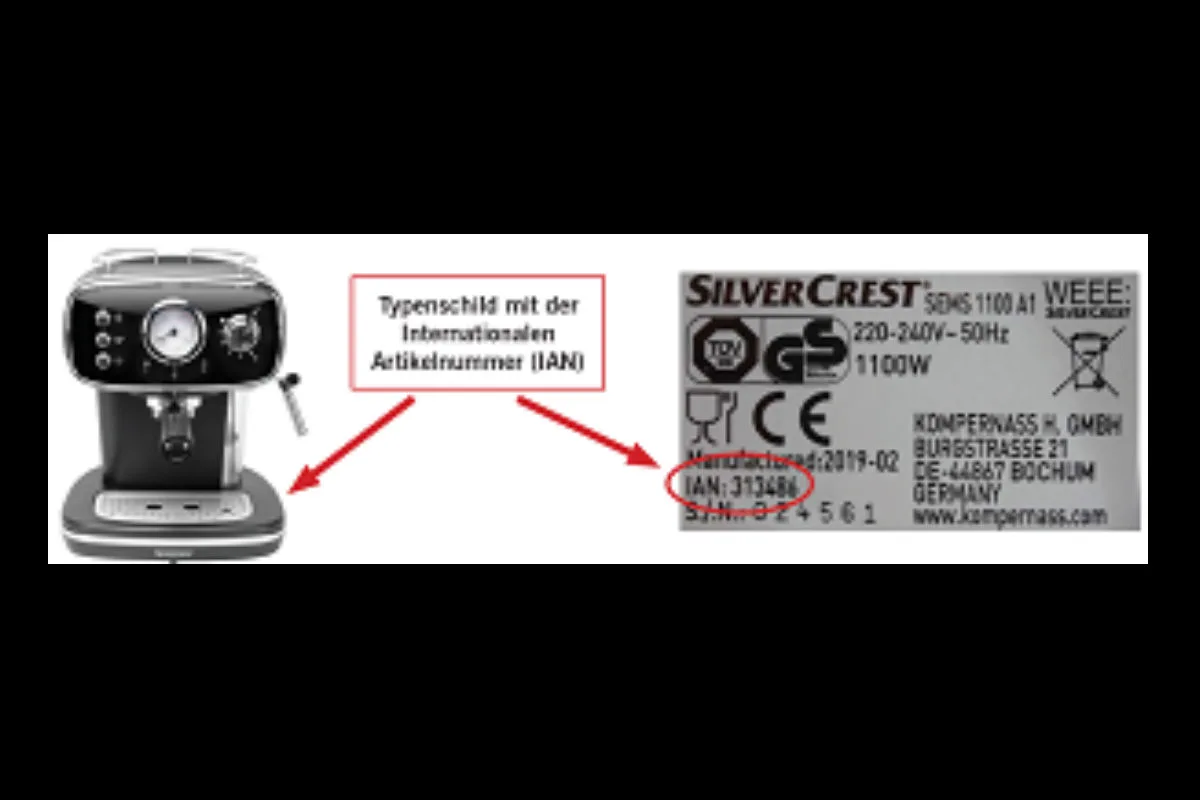 Lidl Schweiz AG ruft Espressomaschine zurück