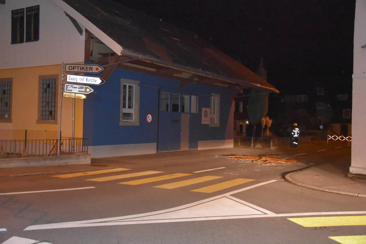Kanton Nidwalden – Sturmtief "Sabine" auch in der Nacht aktiv