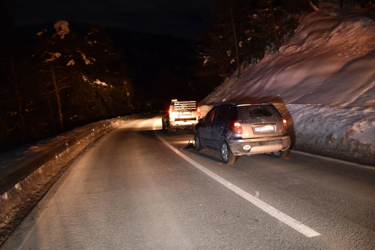 Laax GR - Auffahrunfall fordert eine Leichtverletzte
