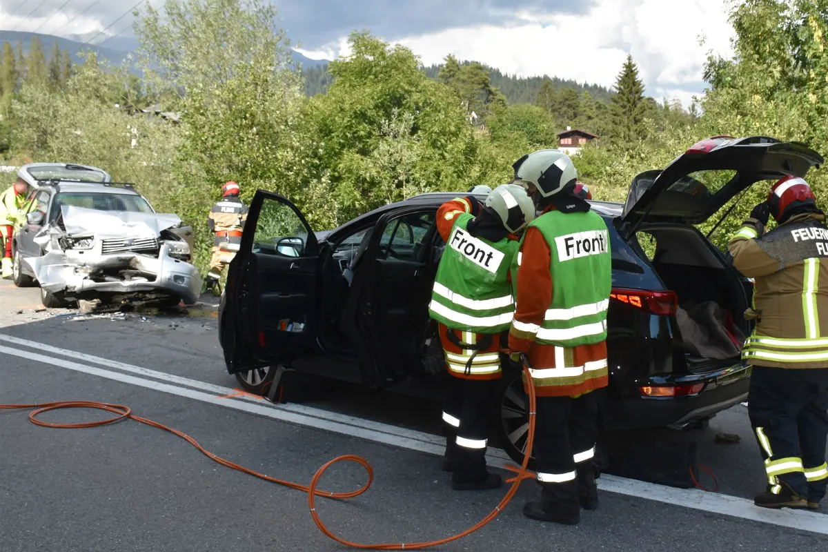 Laax GR - Mehrere Verletzte bei Frontalcrash