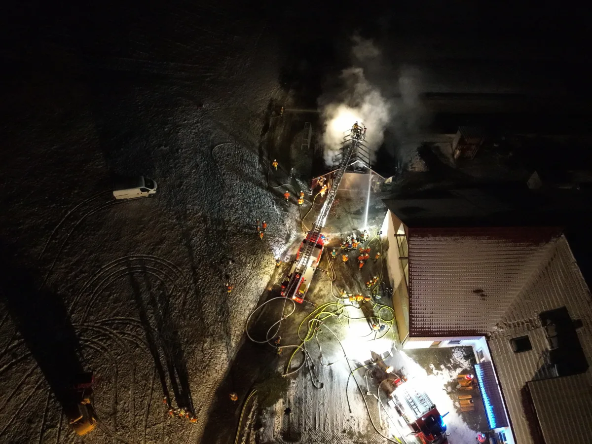Argenbühl-Eglofs – Brand eines Maschinenschopfs 