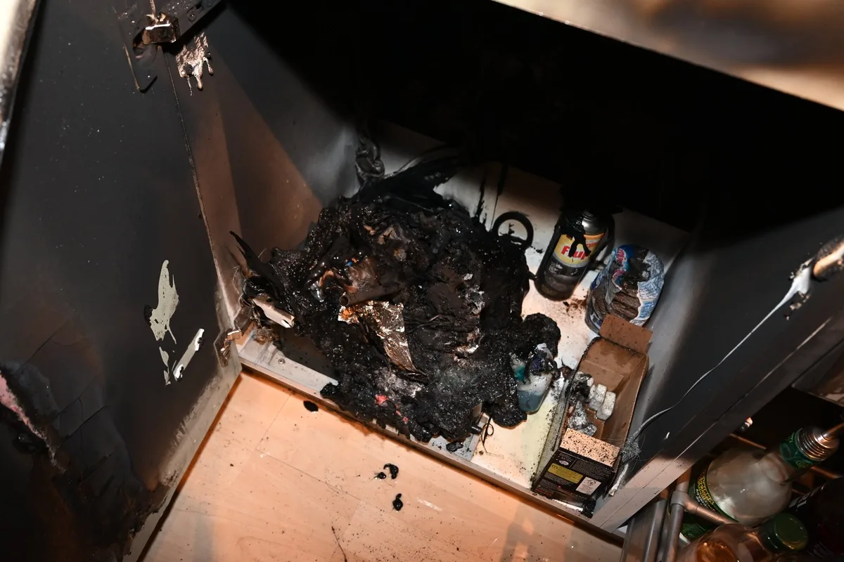 Wil SG – Abfalleimer in Brand geraten 