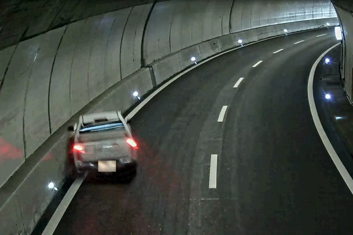 Filzbach GL – Sekundenschlaf führt zu Unfall im Tunnel
