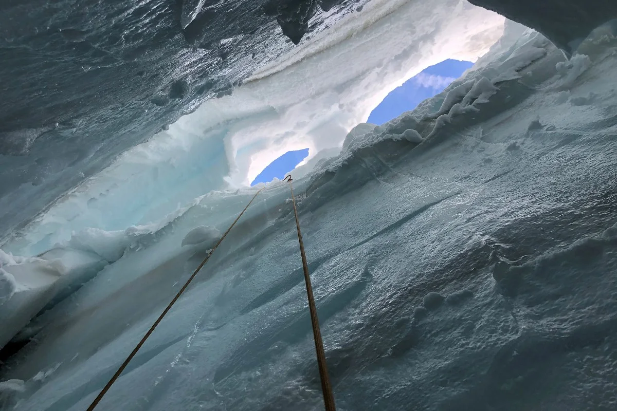 Gwächtenhorn BE - Spektakuläre Rettung aus Gletscherspalte!