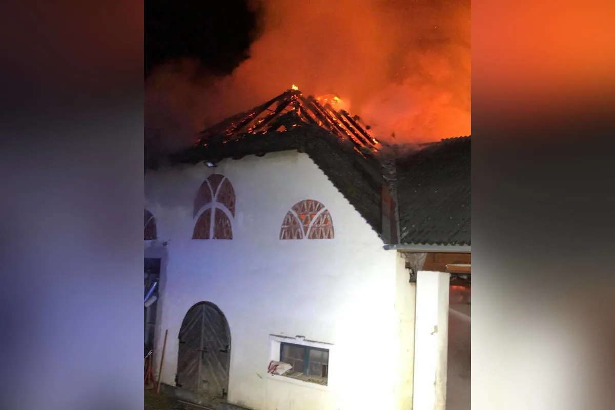 Eppersdorf – Großer Brand auf landwirtschaftlichem Anwesen