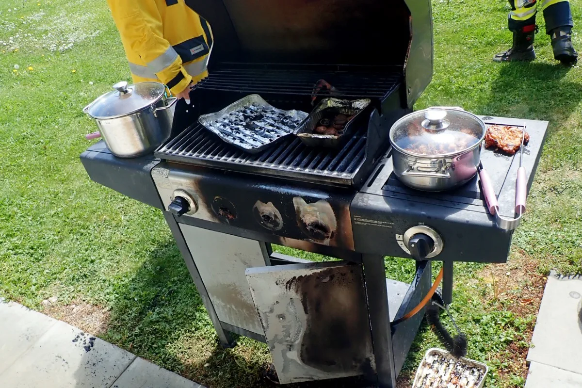 Weinfelden TG - Gasgrill gerät in Brand