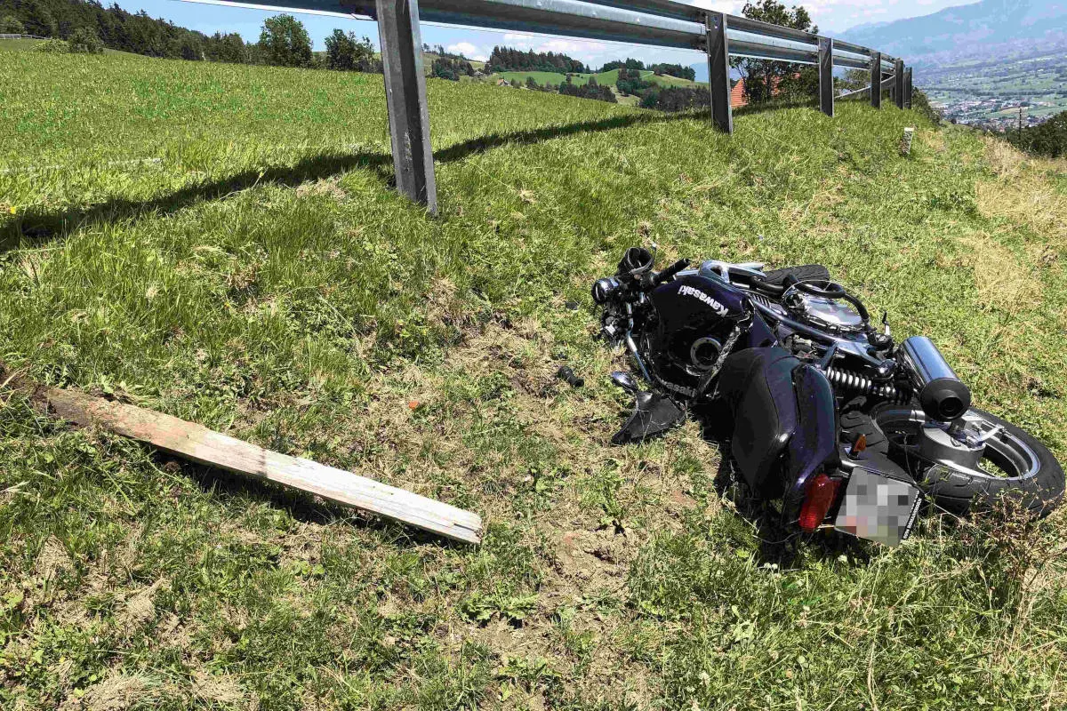 Altstätten SG – Mit Motorrad verunfallt