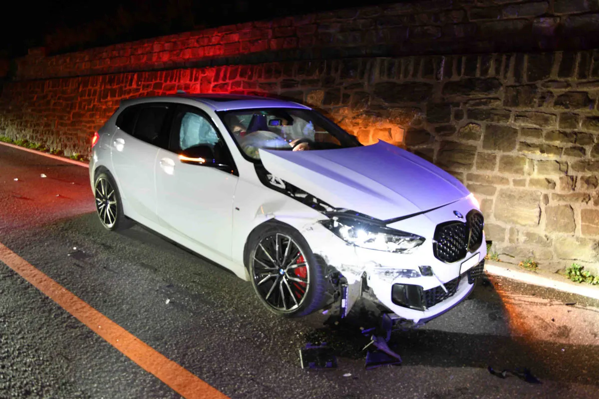Chur GR – Neulenker zerstört bei Unfall BMW