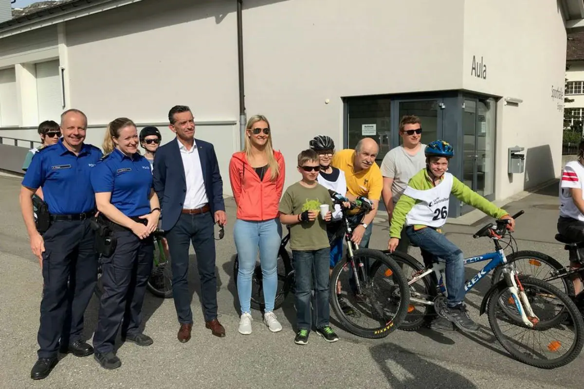 Andermatt UR -  Radfahrerprüfung 2018 – Schülerinnen und Schüler zeigten starke Leistungen
