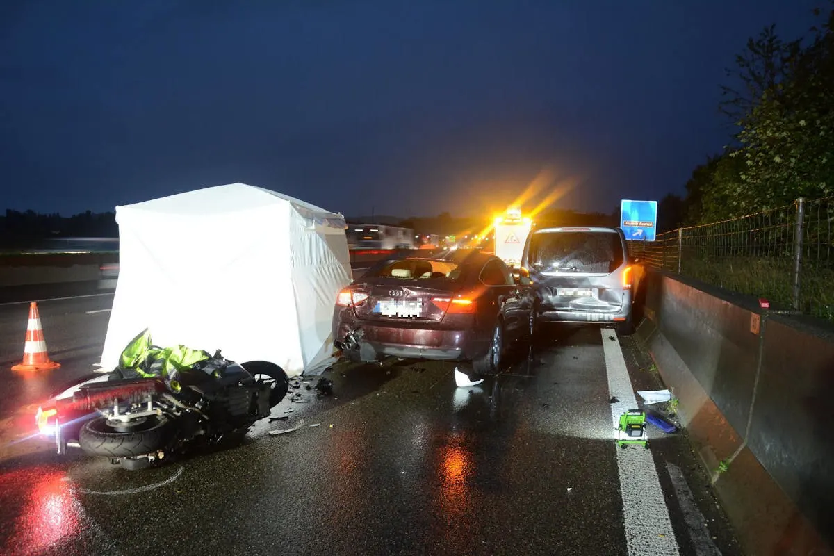 Unfall A2 Pratteln BL - Tödlicher Verkehrsunfall auf der Autobahn