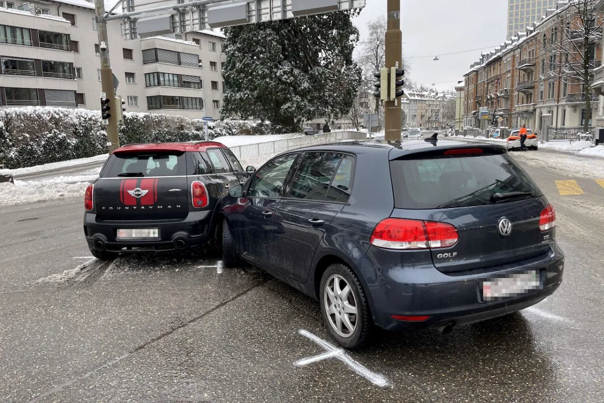 St. Gallen - Unfall auf der Rosenbergstrasse