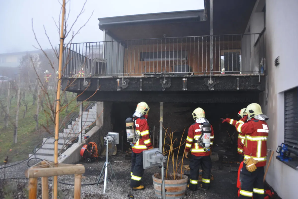 Brand in Marbach SG – Sauna in Feuer aufgegangen