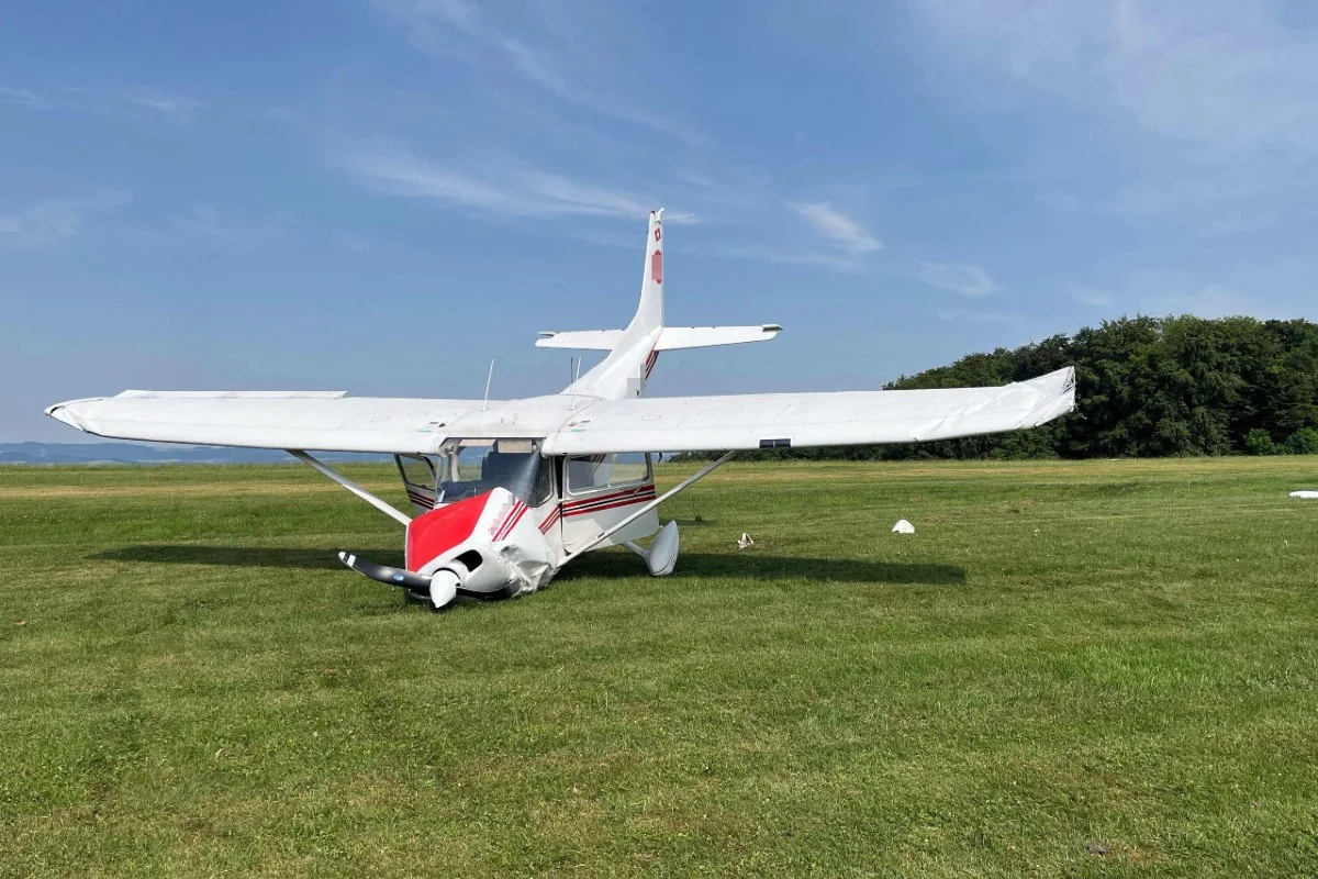 Buttwil AG - Unfall auf dem Flugplatz 