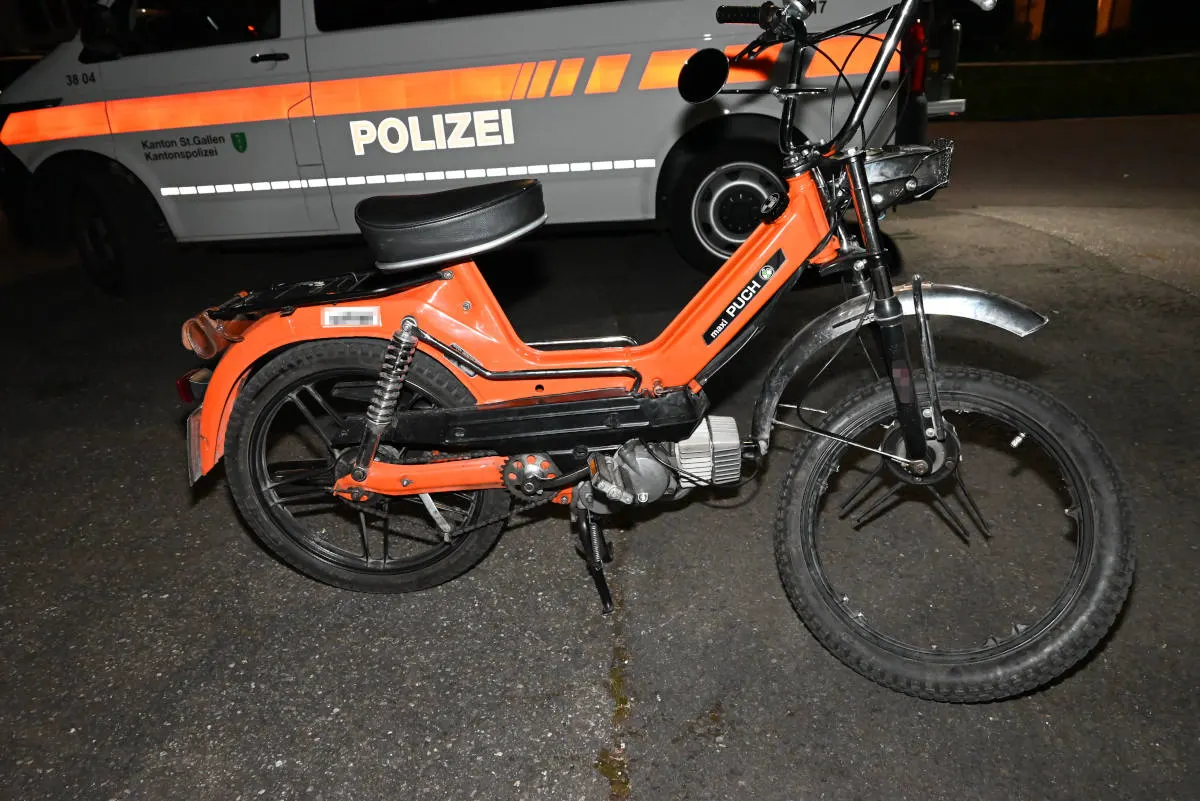 Flums SG – 16-Jähriger bei Selbstunfall unbestimmt verletzt