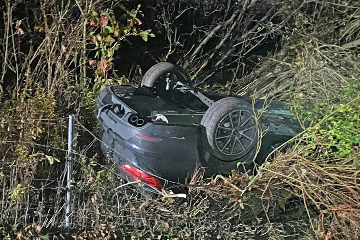A2 Rothenburg LU – Fahrerin mit Kind im Auto überschlägt sich auf der Autobahn