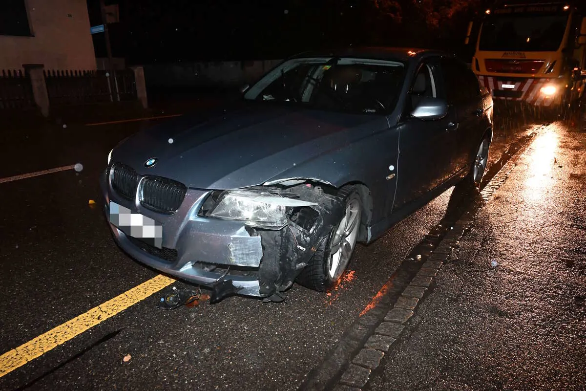St. Margrethen SG - Fahrunfähig Unfall verursacht