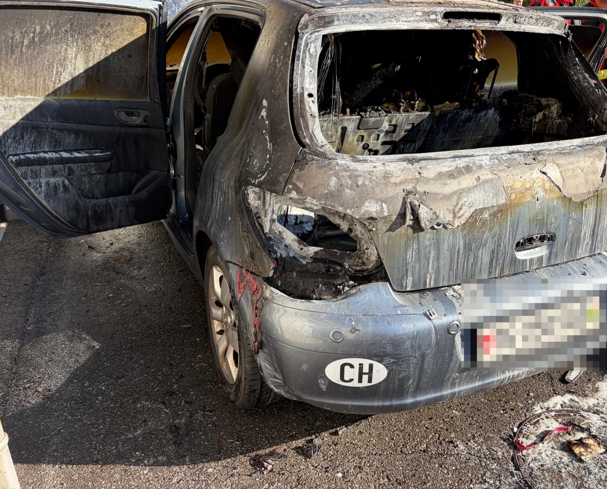 Sitterdorf TG – Parkiertes Auto gerät in Brand