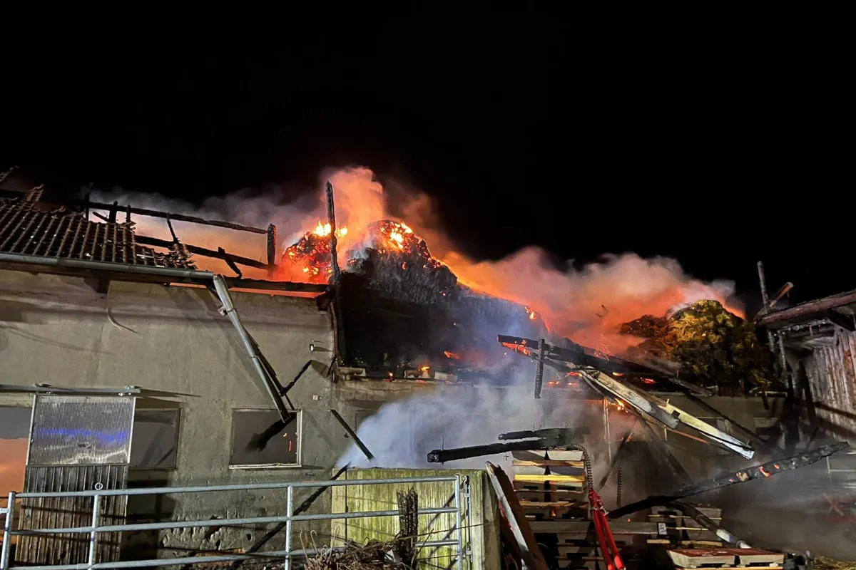 Haag am Hausruck – Umgestoßene Wärmelampe löste Brand aus
