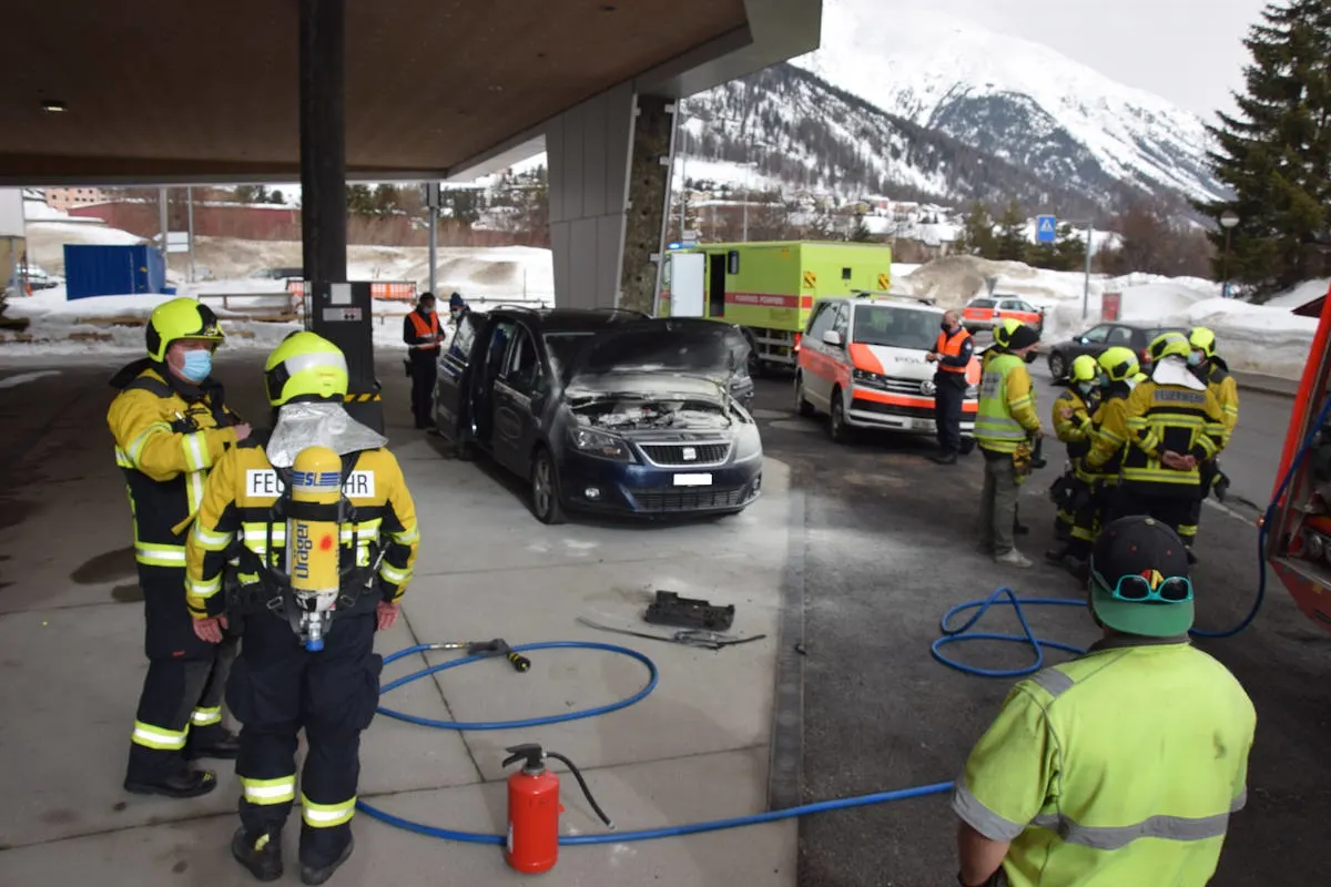 Samedan GR – Von der Übung direkt in den Ernsteinsatz