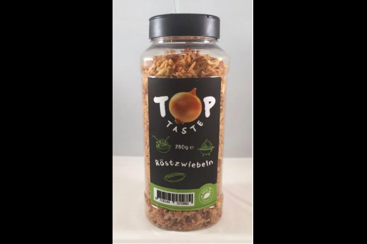 "TOP Taste Röstzwiebeln" wegen Metallfremdkörper zurückgerufen