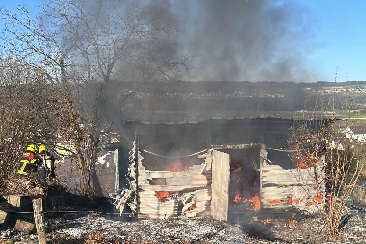Tägerig AG – Feuer zerstört Schopf