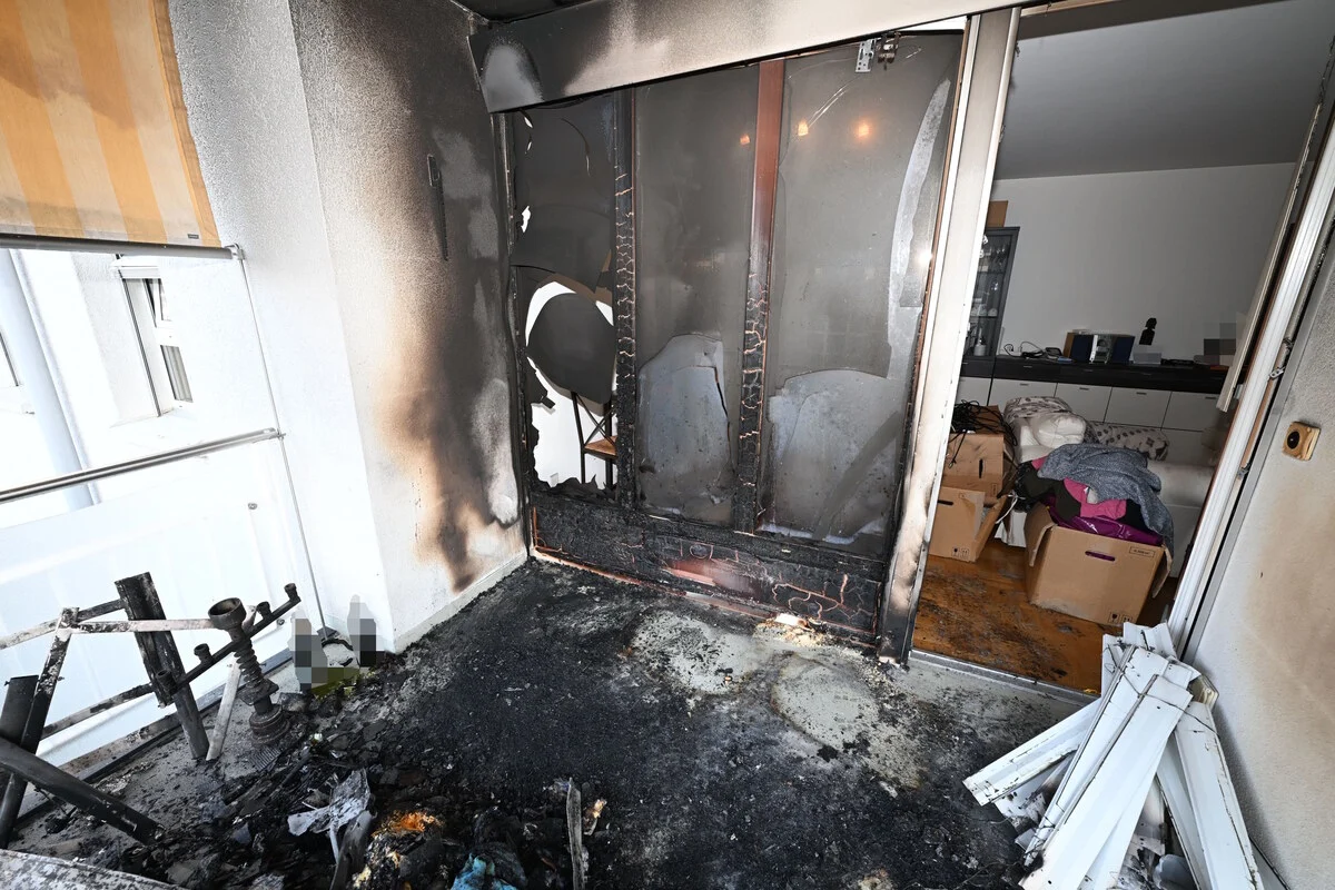 St.Gallen – Brand auf Balkon