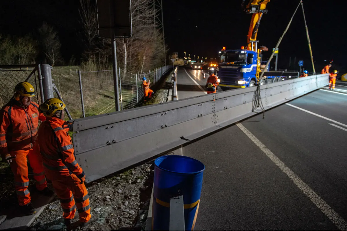 Koordinierte Hochwasserschutzübung auf der A2
