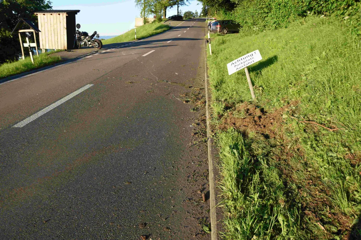Rorschacherberg SG – Selbstunfall mit Motorrad