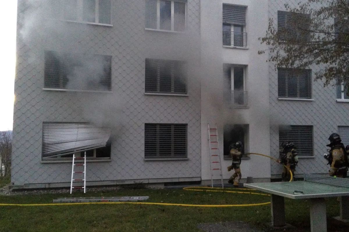 Bronschhofen SG - Brand in Wohnung