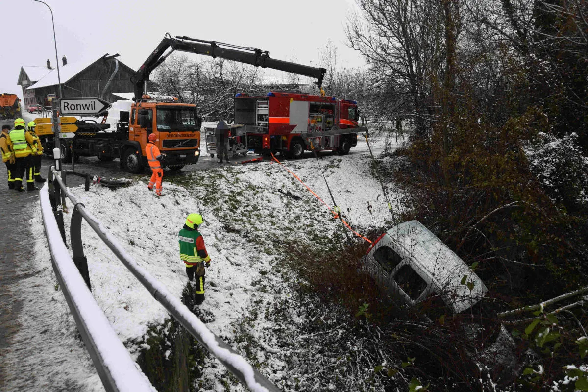 Kanton St.Gallen – Diverse Verkehrsunfälle nach Wintereinbruch